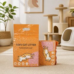 Tofu Cat Litter Clumping 2.5kg Watermelon Scent Flushable Biodegradable Natural