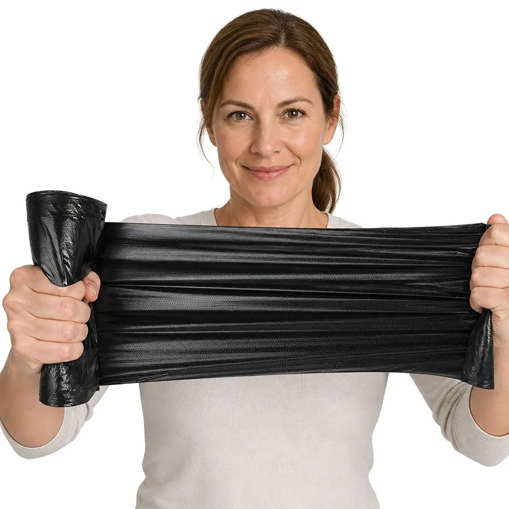 Cat Litter Box Waste Bag Replacement 60cm x 25cm Black 10 Rolls