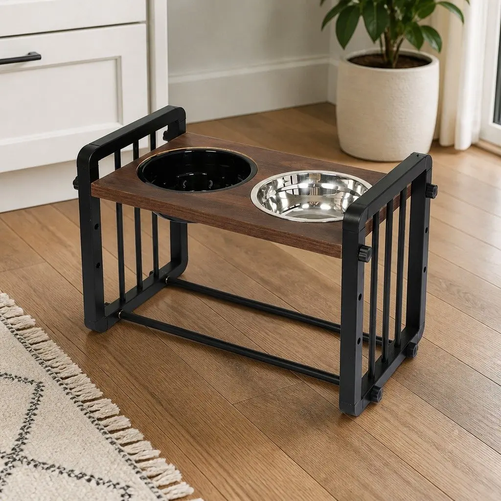 Elevated Pet Feeder with Bonus Slow Feed Bowl