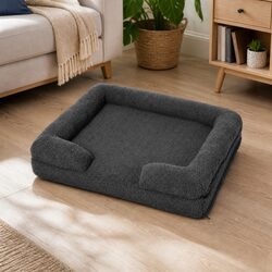 Memory Foam Pet Sofa Bed with Orthopaedic Foam Washable Cover Dog Cat Couch
