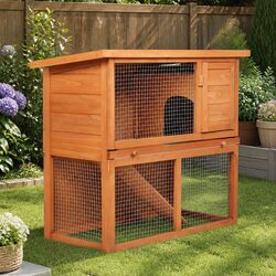 Quality 2 Tier Rabbit Hutch for Small Pets