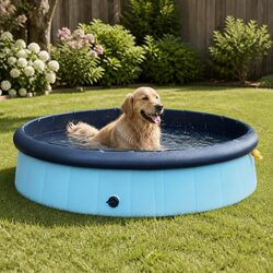 Comfortable and Safe Folding Dog Swimming Pool