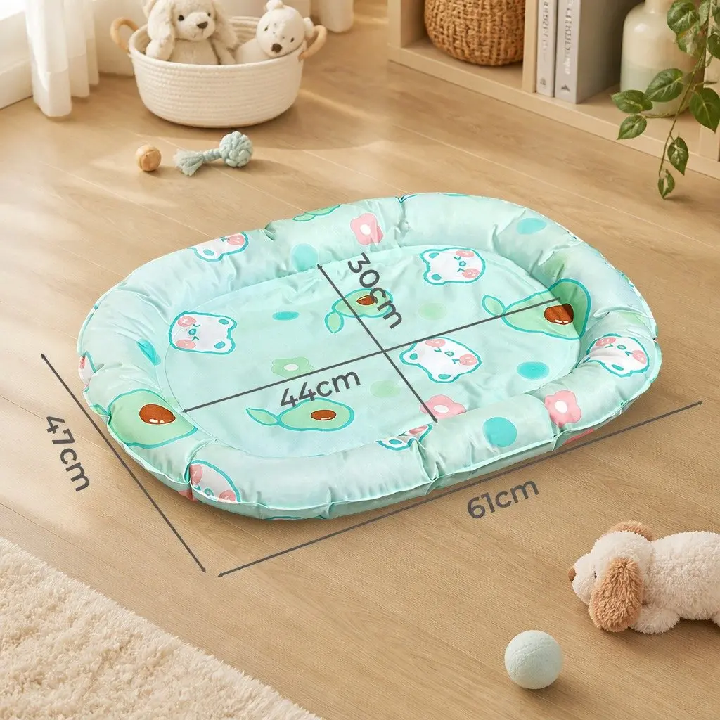 Pet Cooling Mat S Green Gel Support Pillow Waterproof