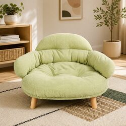Warm and Reassuring Elevated Pet Sofa Bed for Comfort