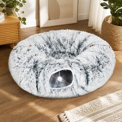 Grey Cat Tunnel Bed: Comfort and Value for Your Pet