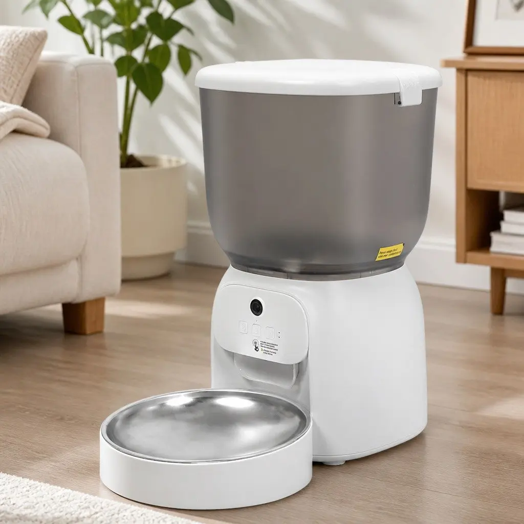 4L Automatic Pet Feeder with HD Video Streaming