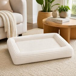 Orthopedic Dog Bed XL Egg Crate Foam Pet Sleeping Mat Removable Washable Cover