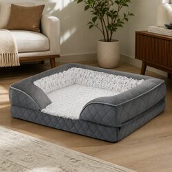 Orthopedic Memory Foam Pet Bed Dog Bed XL Large Washable Mat Bolster Support