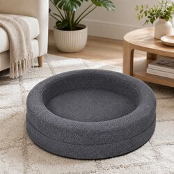 Orthopedic Memory Foam Dog Bed Calming Pet Sofa Sherpa Fleece Waterproof