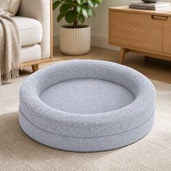 Orthopedic Memory Foam Dog Bed with Sherpa Fleece Cover Waterproof Calming Pet