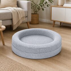 Orthopedic Memory Foam Dog Bed Waterproof Sherpa Calming Pet Sofa Bolstered Nest