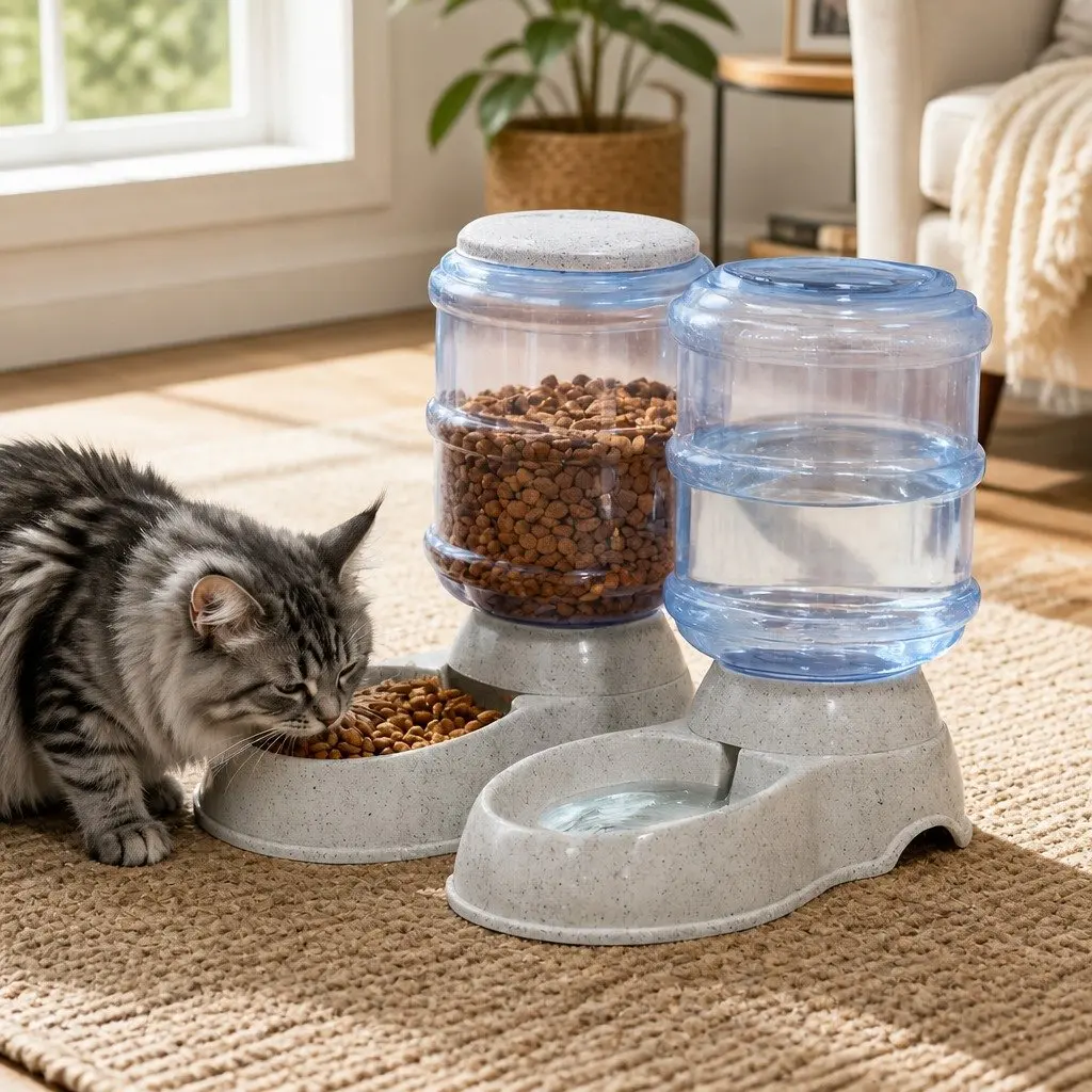 3.5L Automatic Feeder & Water Dispenser Set