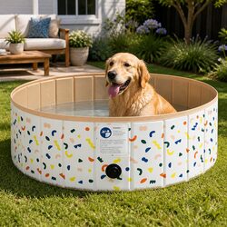 Comfortable 120cm Foldable Pet Pool for Dogs