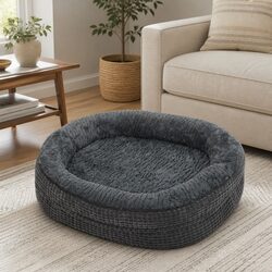 Comforting Orthopedic Dog Bed: Soft and Washable - Grey