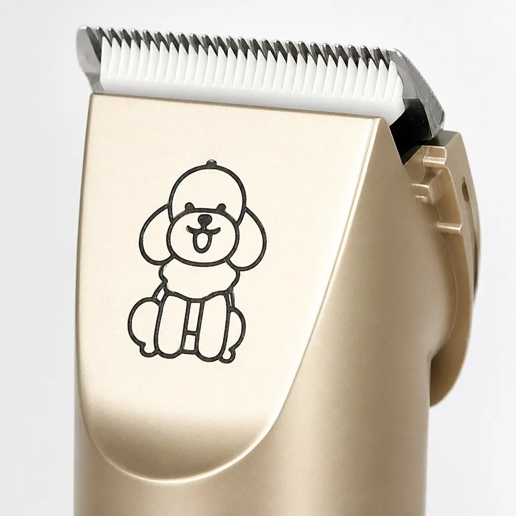 Pet Clipper Cordless Dog Cat Grooming Trimmer Kit Adjustable Blade 20cm Gold