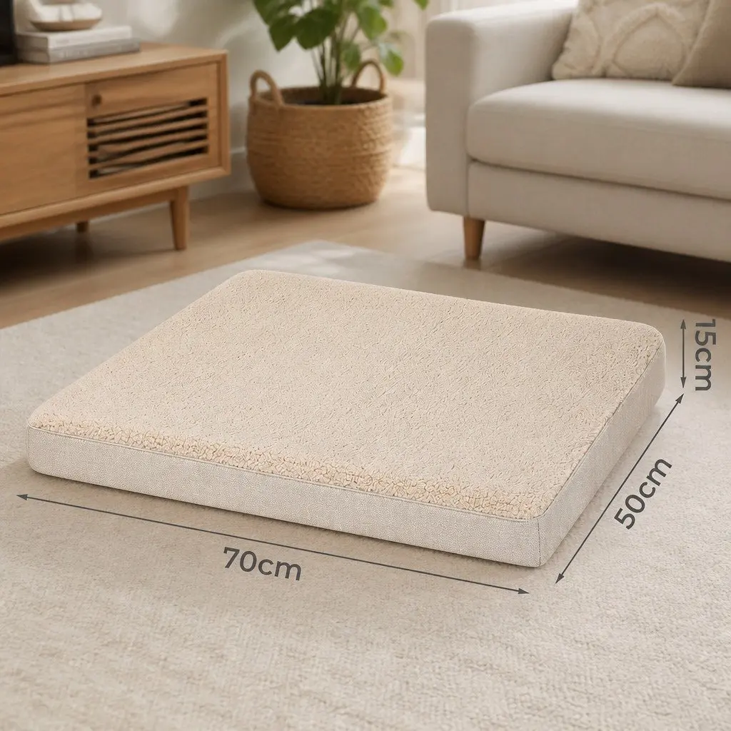 Dog Bed Pet Mat Soft Cushion Removable Washable Cover Indoor Sleeping Mat