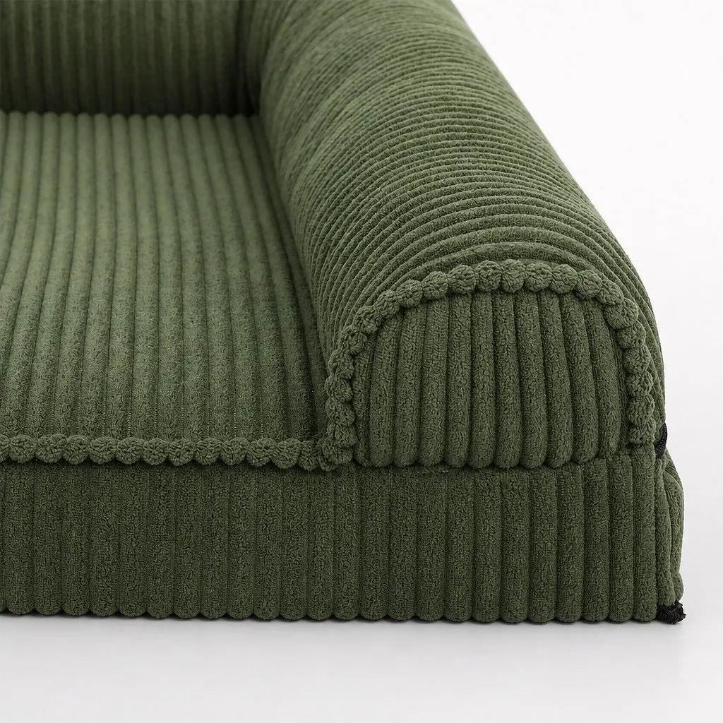 Dog Bed Mat Orthopedic Cushion 70cm x 50cm Green Non-Slip Washable Cover
