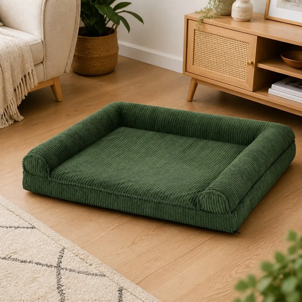 Dog Bed Mat Non Slip Orthopedic Pet Sofa Cushion Indoor Washable Cover
