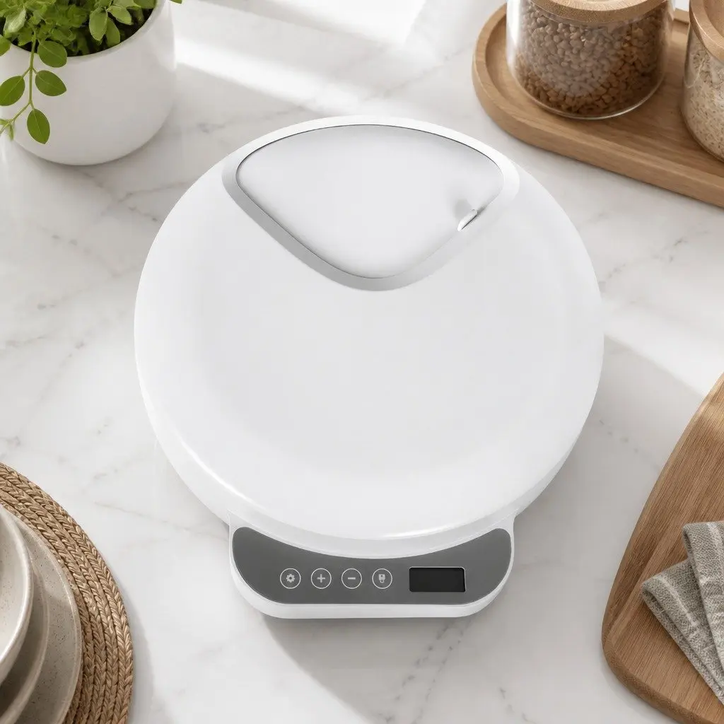 Automatic Pet Feeder Timed 4 Meals White