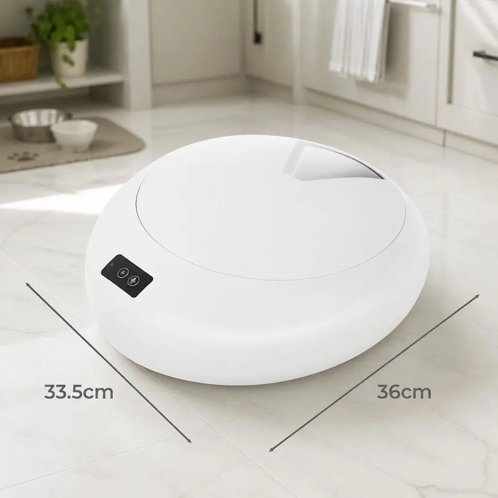 Automatic Pet Feeder Smart Timed Bowl 6 Meals White Bluetooth App Control Voice