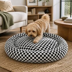 Comforting Plush Dog Bed Offers Practical Value