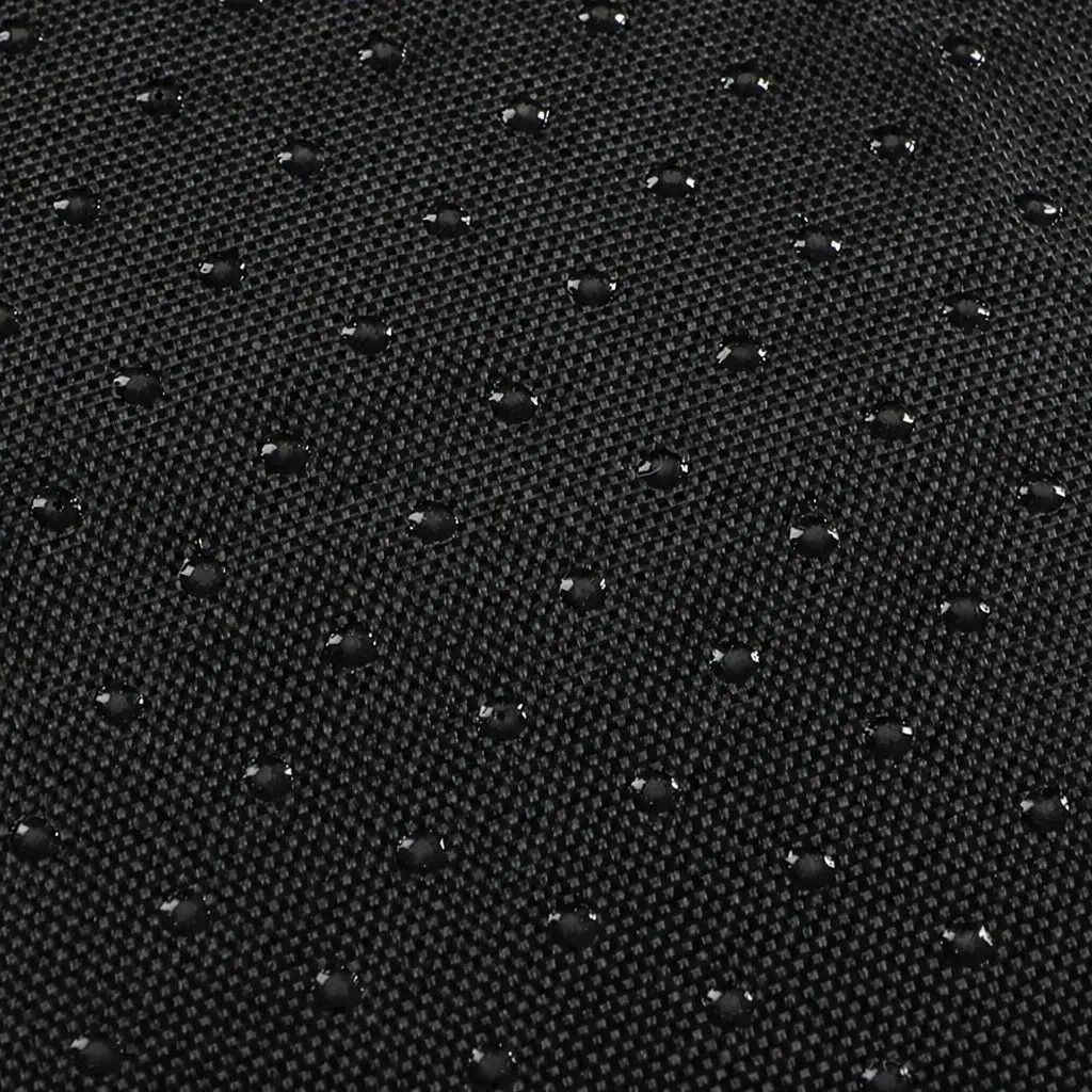 Pet Bed Plush Checkered Washable 120cm x 90cm Black and White