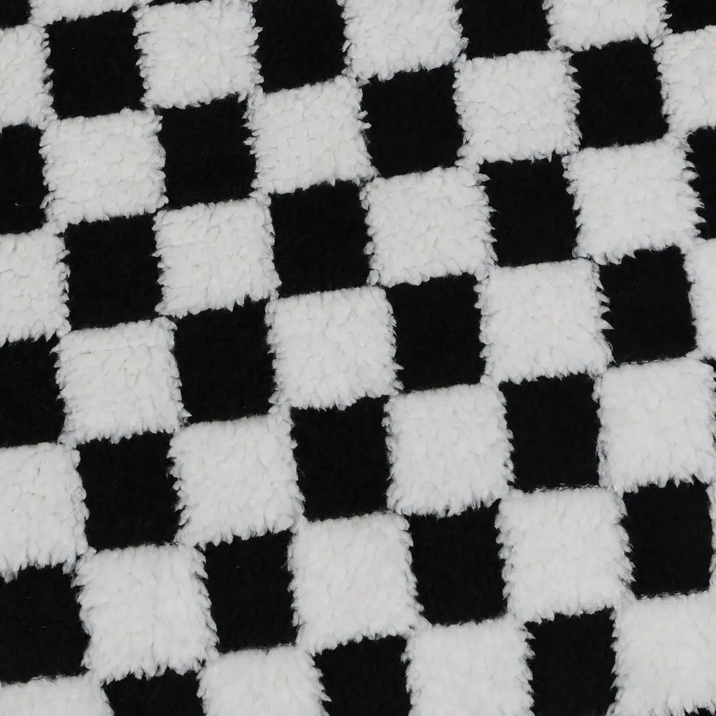Orthopedic Dog Bed Memory Foam Pet Mattress Mat Calming Sofa Style Small Dogs Black and White 90 x 60 x 11 cm