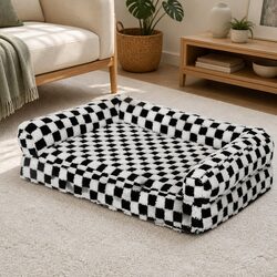 Orthopedic Dog Bed Memory Foam Pet Mattress Mat Sofa Style Washable Cover