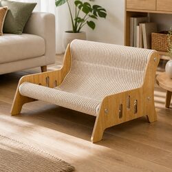 Cozy Cat Scratcher Bed Lounge Chair with Durable Design