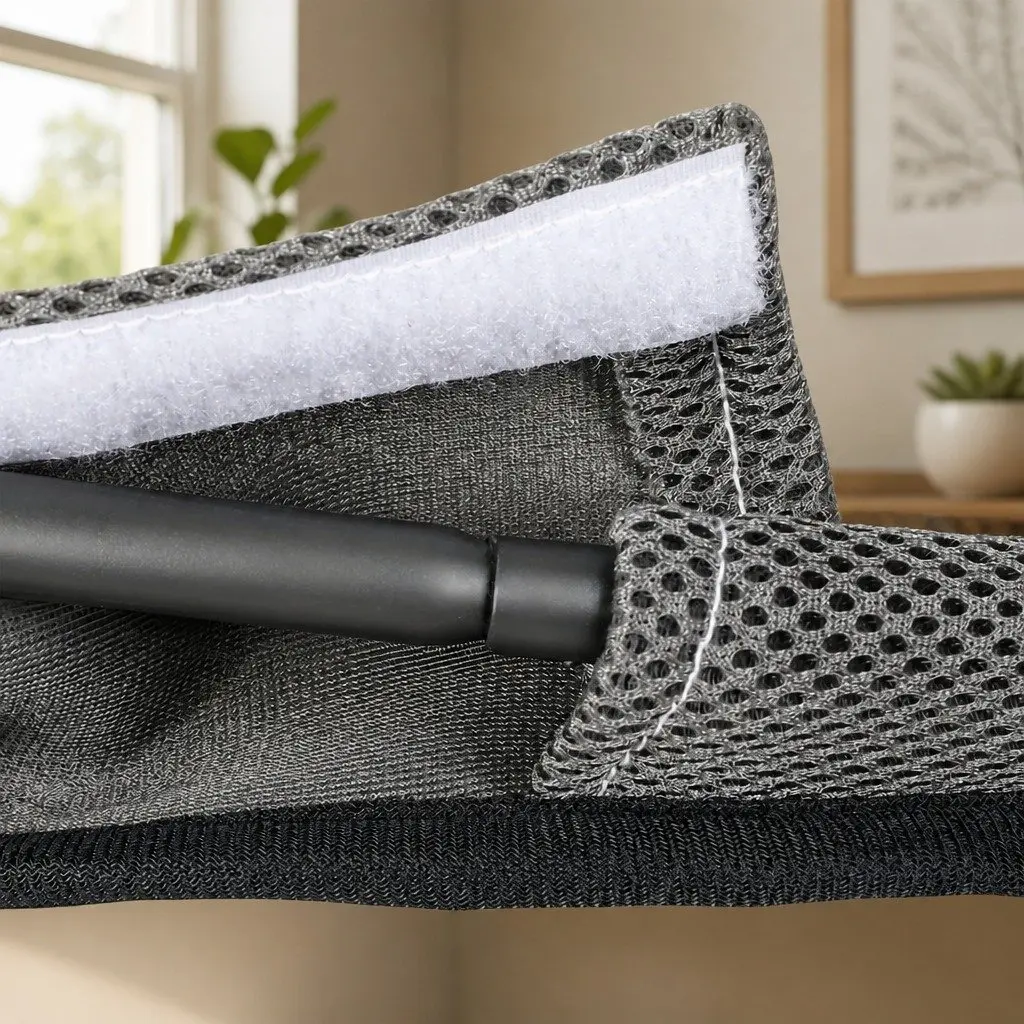 Cat Desk Hammock Elevated Resting Space 360 Rotatable Adjustable Height Grey