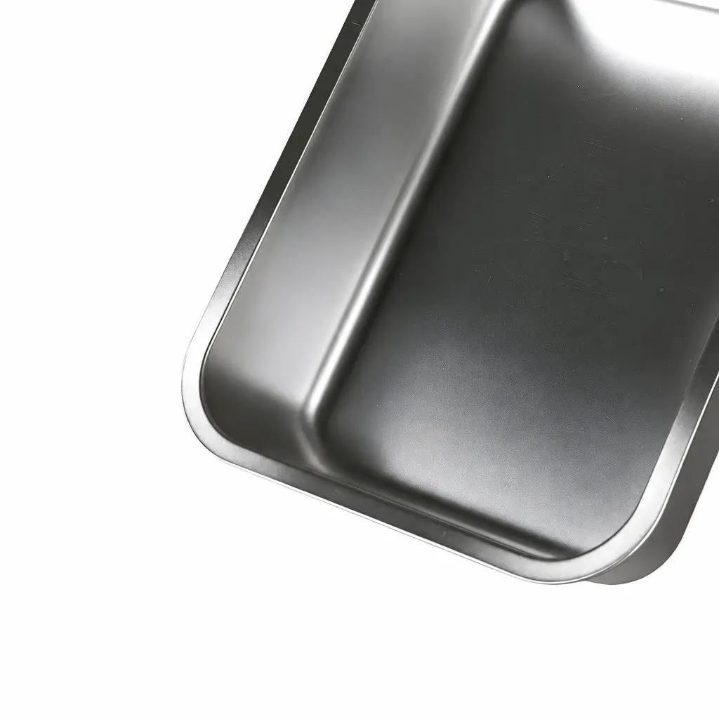 Stainless Steel Cat Litter Box Open Design Small Animals Easy Entry Clean 10cm