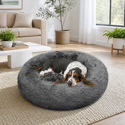 Comfort Meets Value in Our 90cm Dark Grey Pet Bed