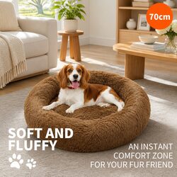 Warm and Reassuring Dog Bed for Restful Naps 70cm