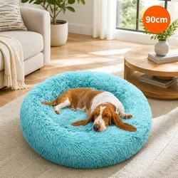 Comforting 90cm Dog Bed for Pets Under 25kg