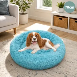 Warm and Plush 70cm Medium Dog Bed in Green
