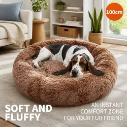 Warm and Reliable Round Bed for Your Pet