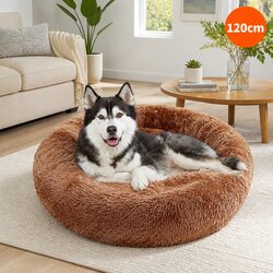 Comforting Round Nest Pet Bed for Ultimate Relaxation 120cm