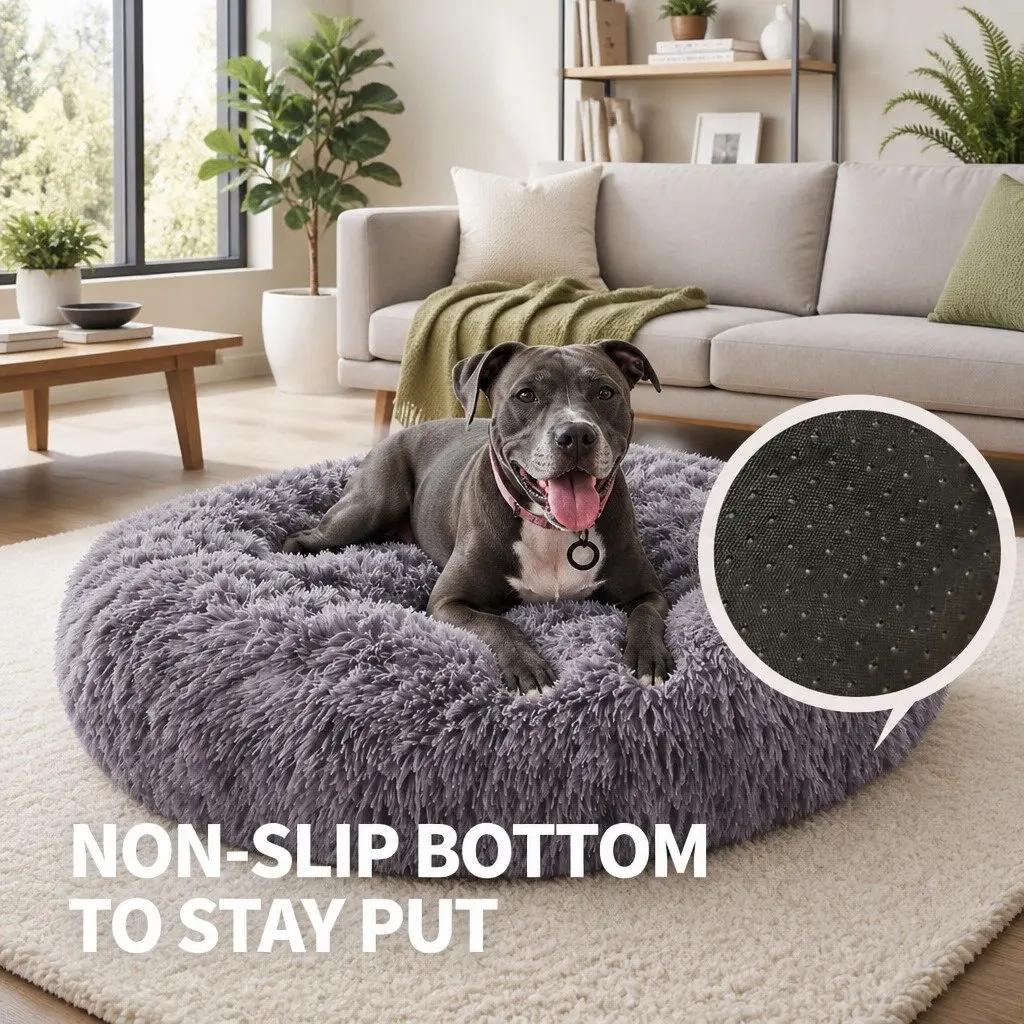 Pet Bed Calming Cave 100cm Dark Grey