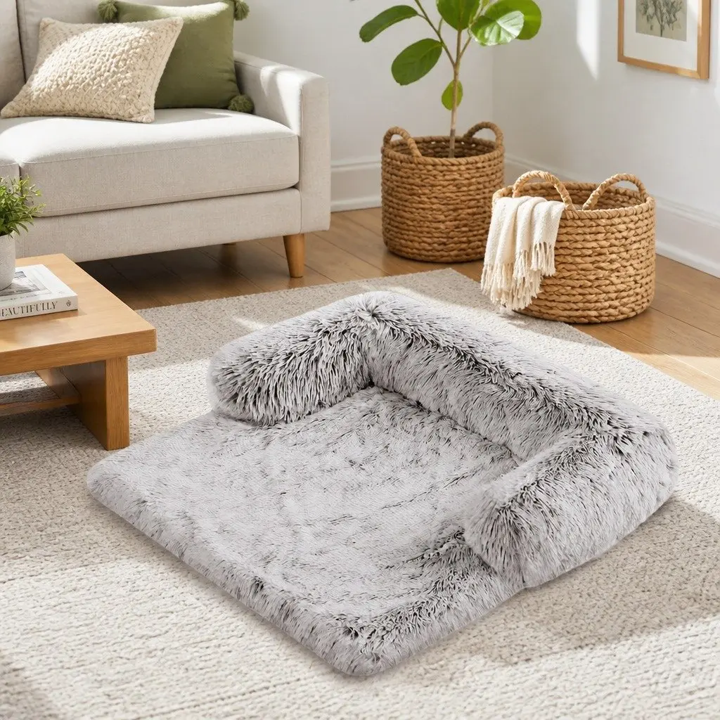 XL Pet Sofa Bed Dog Calming Cushion Plush Mat Cover Protector Furniture