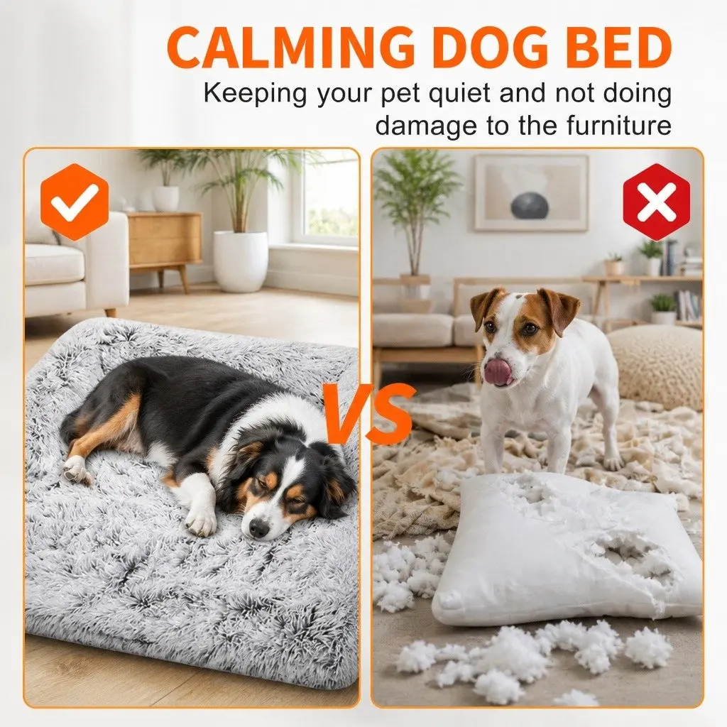 Pet Sofa Bed Calming XL Size Gradient Grey