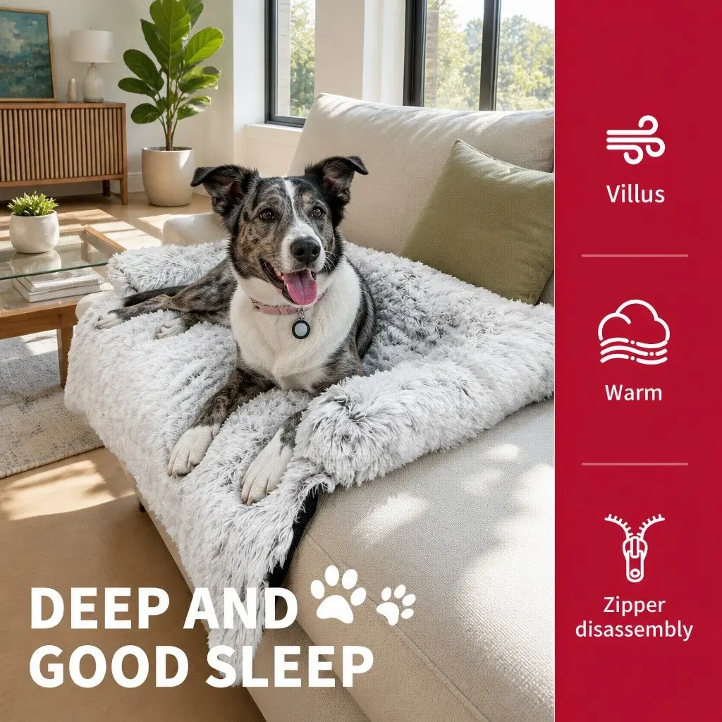 Pet Sofa Bed Calming XL Size Gradient Grey
