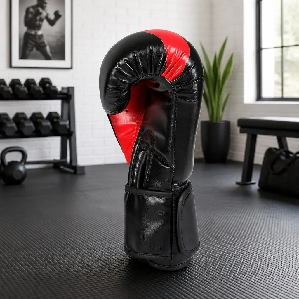 Boxing Gloves 8OZ MMA Training Sparring Punch Bag Gloves Black