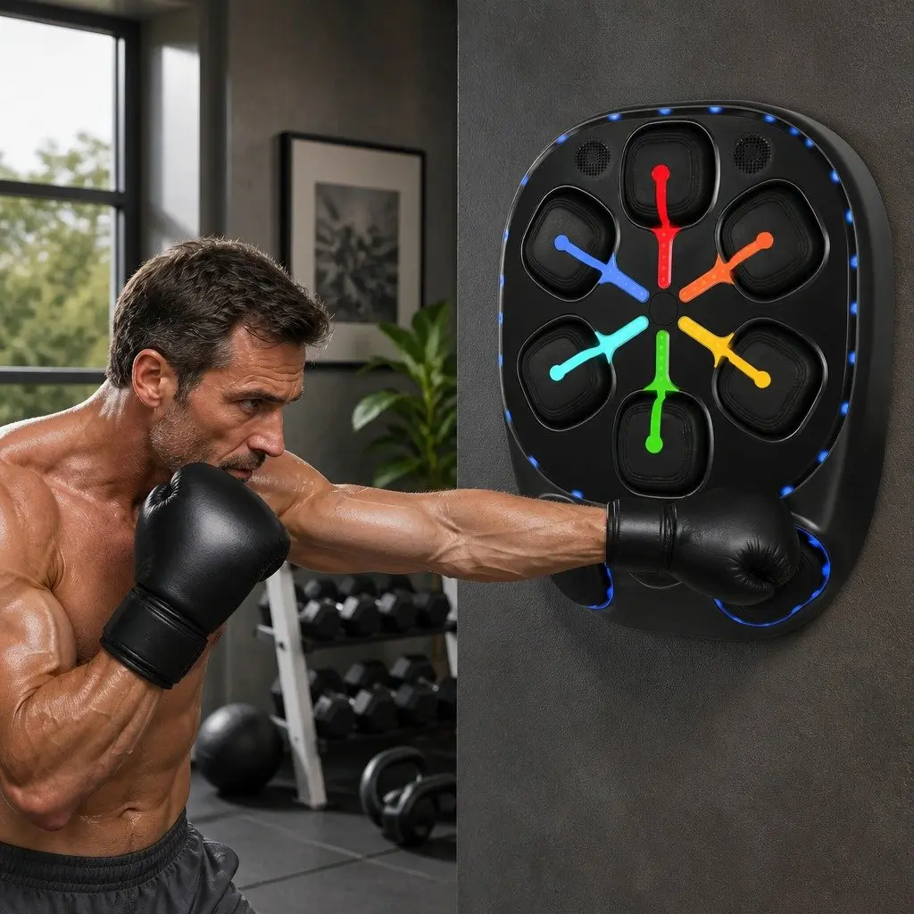 Music Boxing Machine 10 Speed 9 Modes Smart Punching Bag Home Workout Training