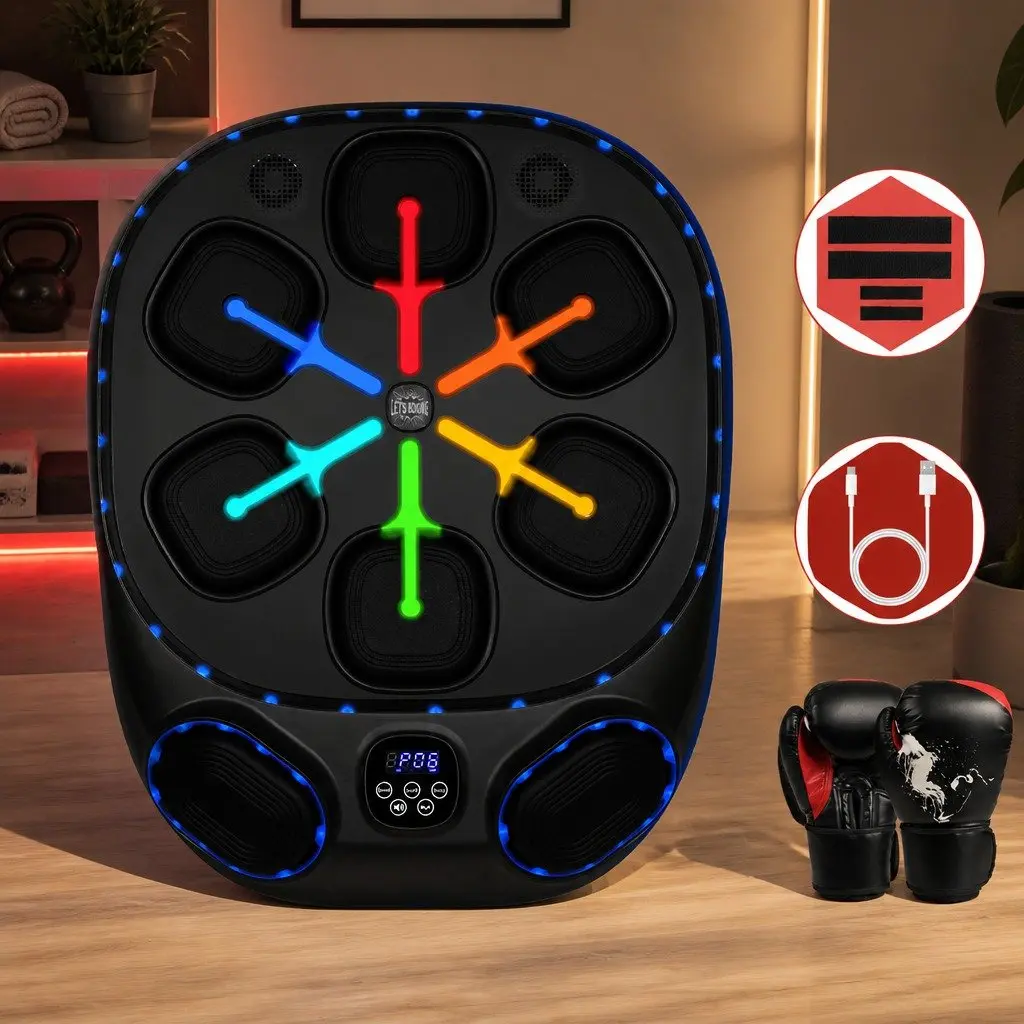 Music Boxing Machine 10 Speed 9 Modes Smart Punching Bag Home Workout Training
