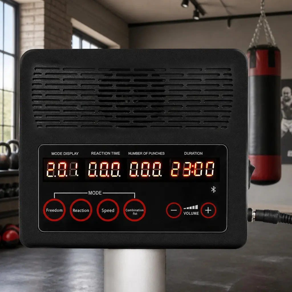 Smart Punching Bag Stand with LED Lights Interactive Training Modes Electronic