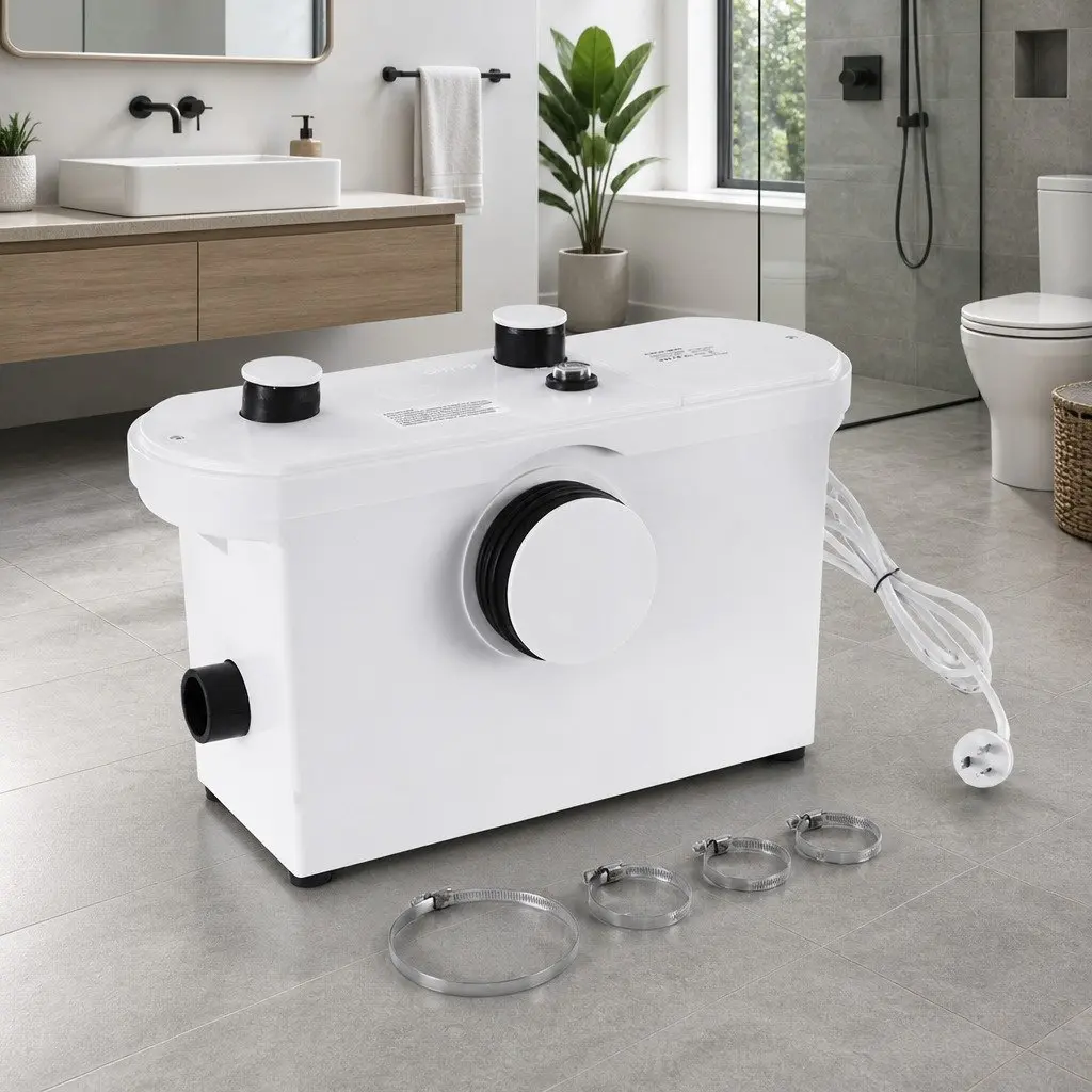 Macerator Sewerage Pump Waste Water Toilet Disposal Unit 600W Three Inlets 7m
