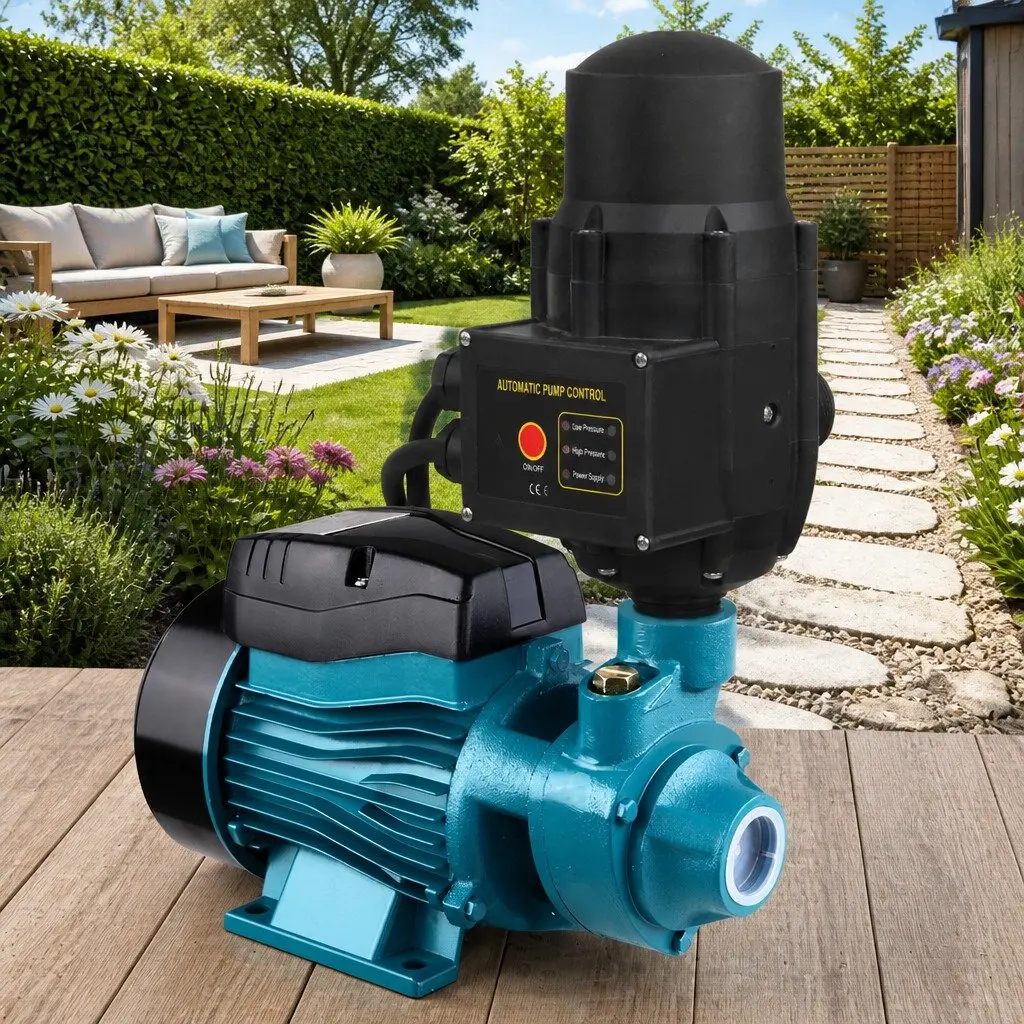 Peripheral Water Pump Garden Irrigation Pool Booster 35L/min Auto Controller