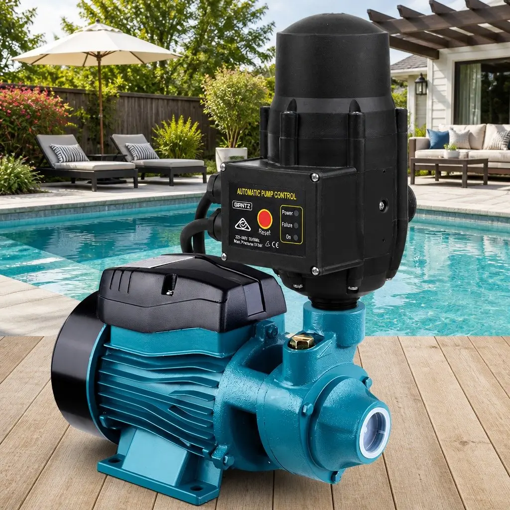 Peripheral Water Pump Garden Irrigation Pool Booster 35L/min Auto Controller