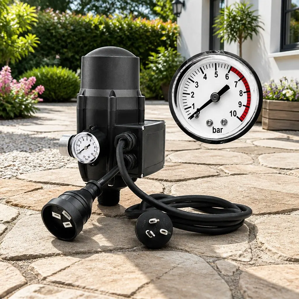 4-Stage Irrigation Pump High Pressure 2000W Stainless Steel Black
