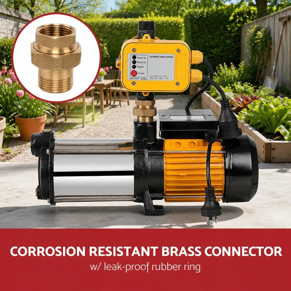 4-Stage Water Pump Garden Irrigation 2000W Yellow